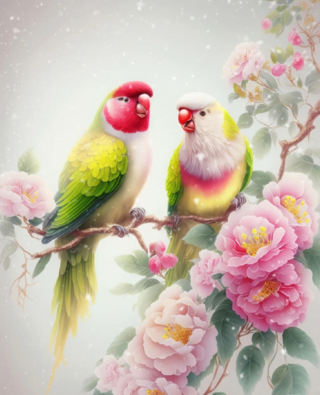 爱情鹦鹉,在天愿作比翼鸟,在地愿为连理枝——甜甜蜜蜜爱情鹦鹉