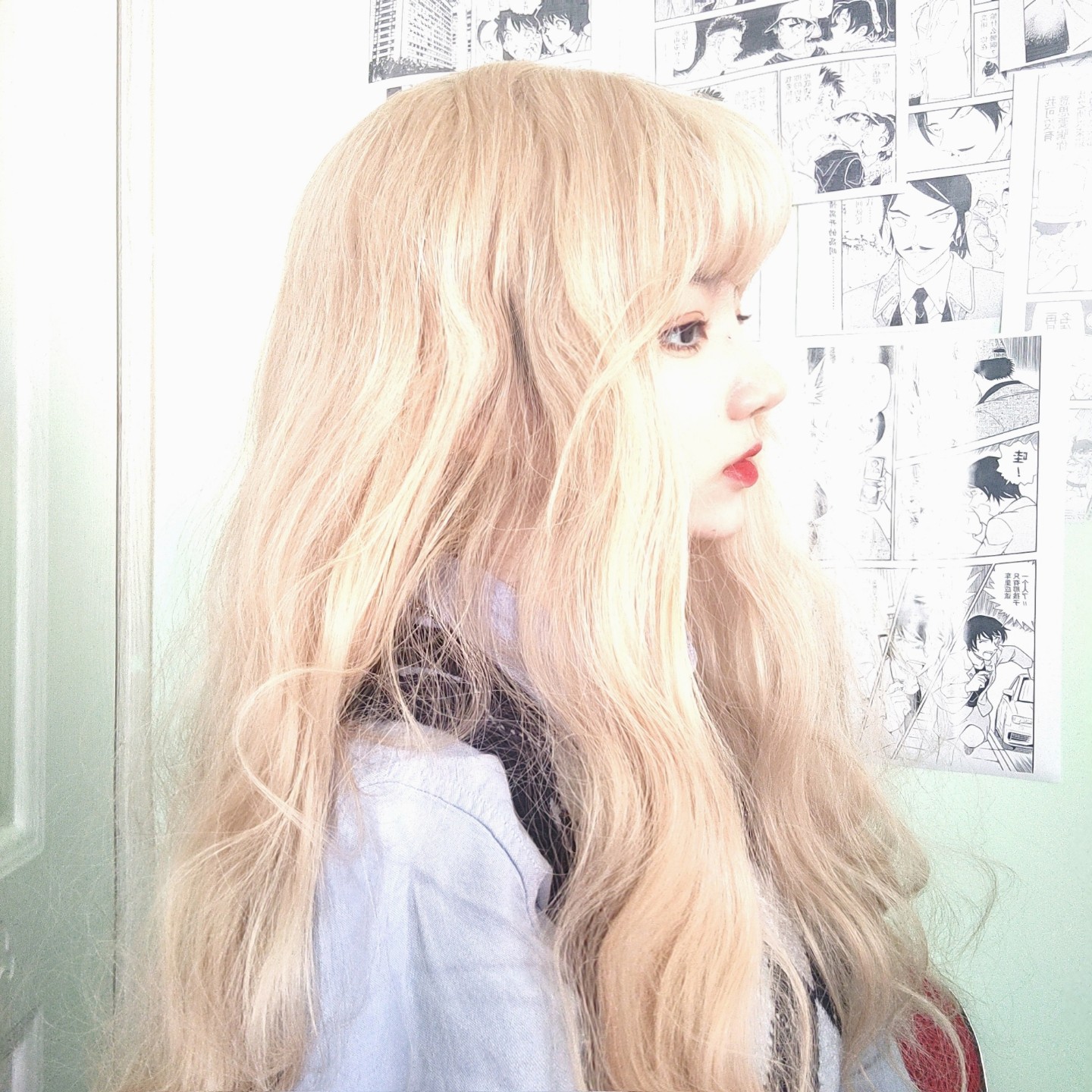 高级质感金发女头