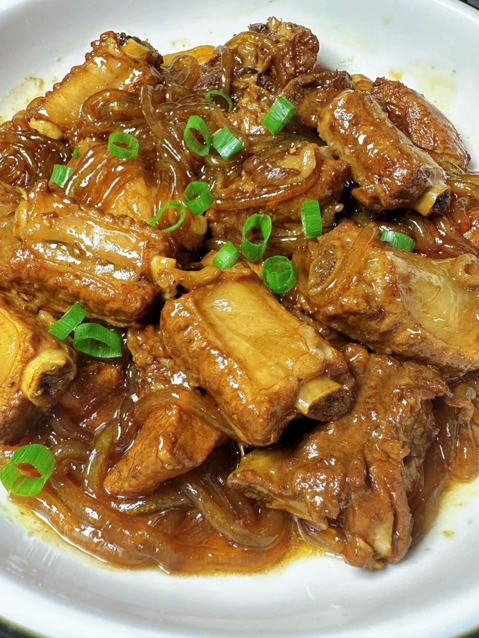 排骨炖粉条这道菜真的太香啦!