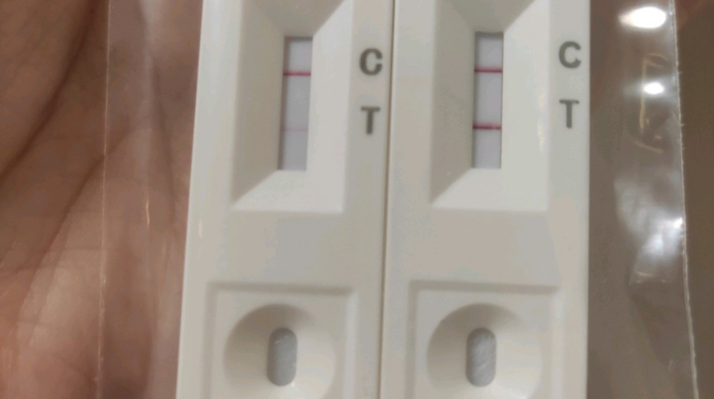 抗原只剩浅浅的第二条印子了,"二阳"马上结束,历时6天.