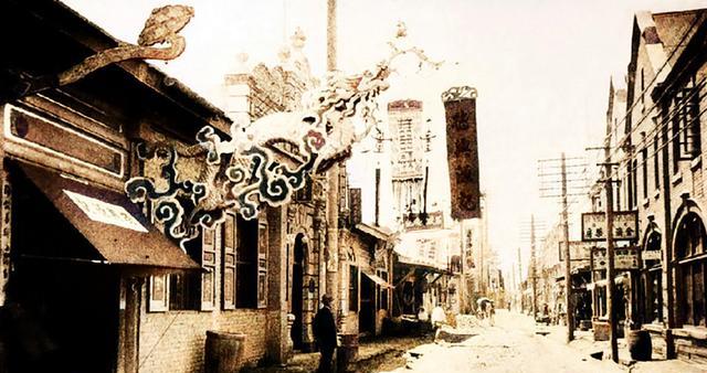 1923年的营口老照片:小贩对镜头打着哈欠,风景地宛若江南水乡
