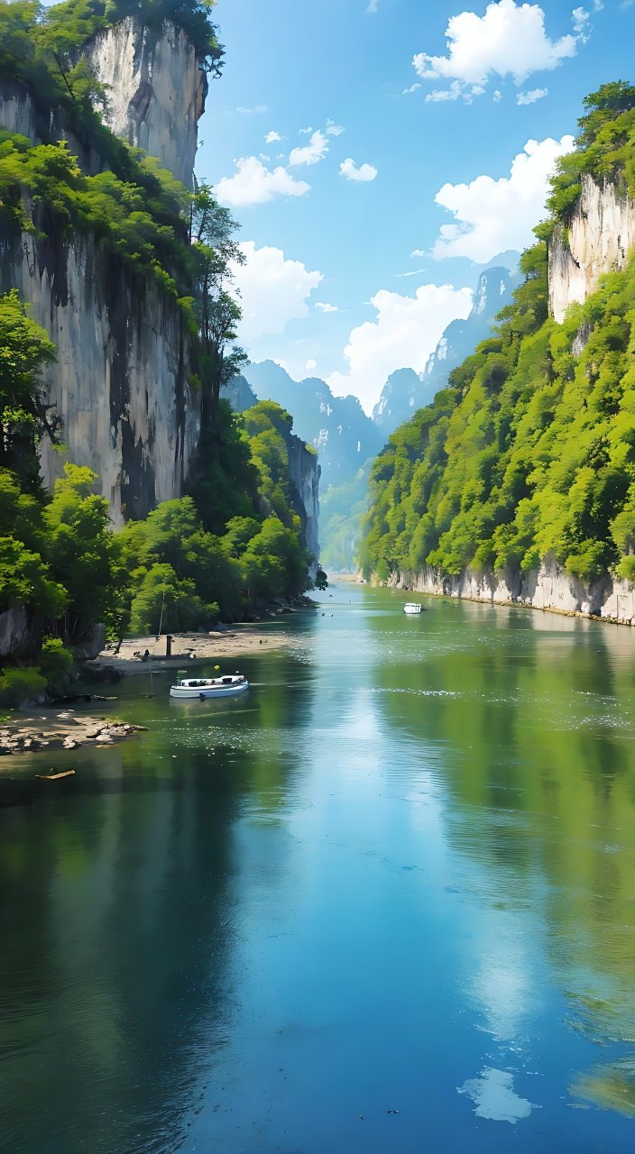 与朋共赏山水间, 人间仙境似画堂. #春游赏花地图