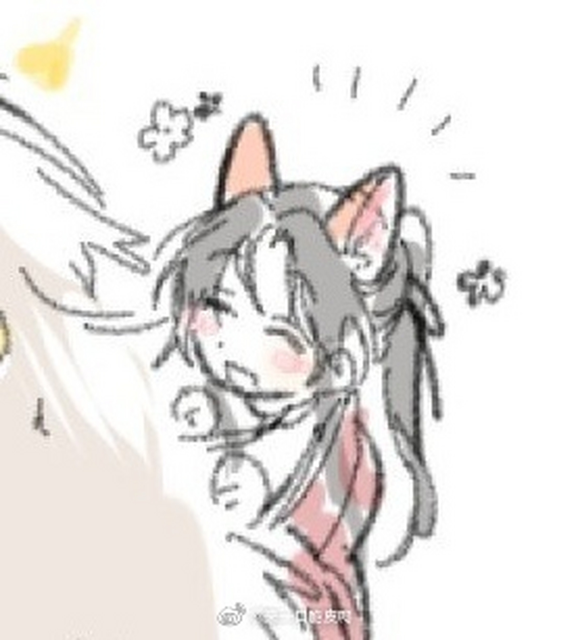 天官赐福# #花怜#  狐狸花和雪鼬怜的初见,简直萌哭!