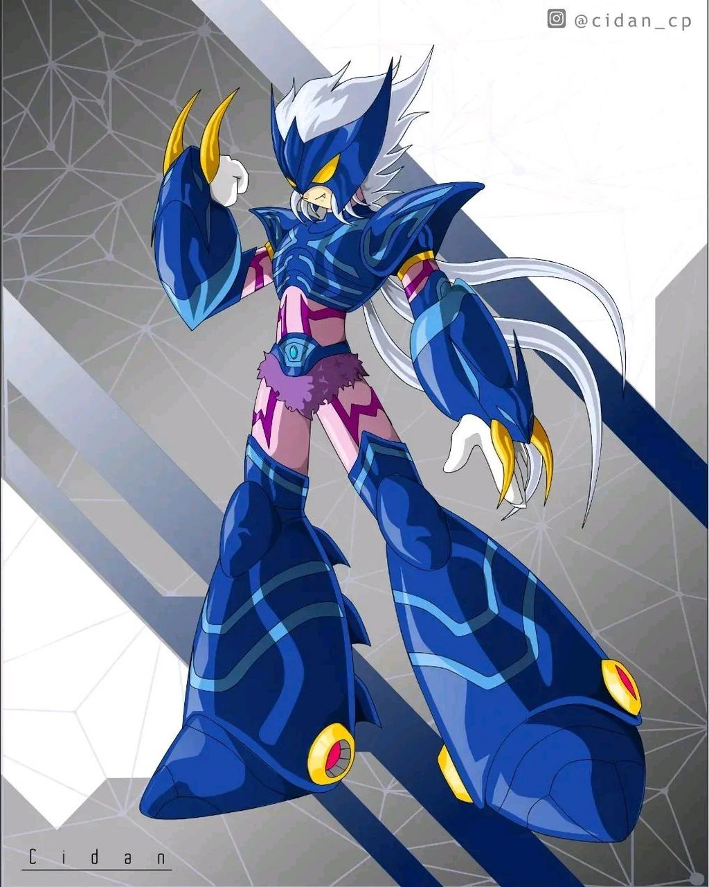 洛克人版圣斗士 北欧神话篇. #圣斗士星矢# #动漫# #插画