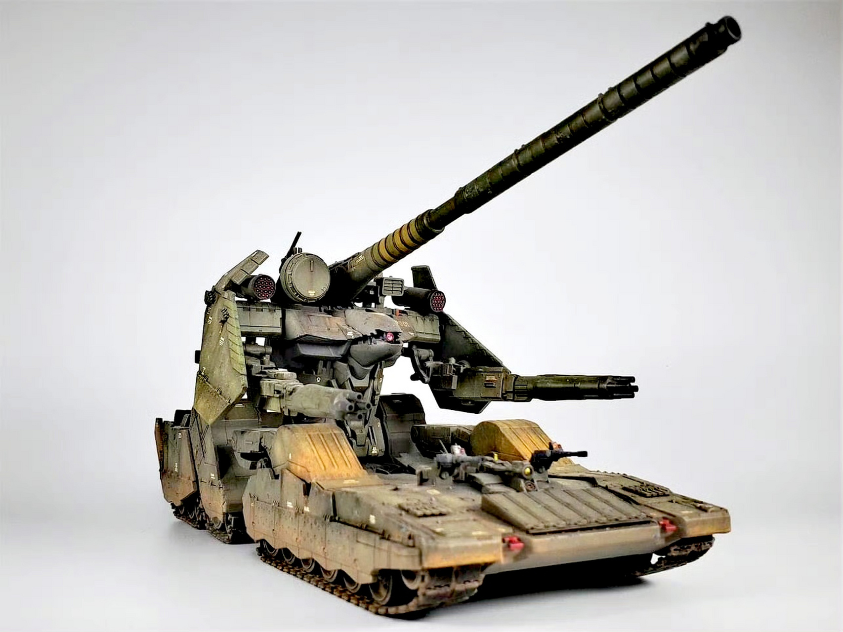 模型欣赏:机动战士高达 一年战争秘录, 1/144 吉翁军 斗狼 机动坦克