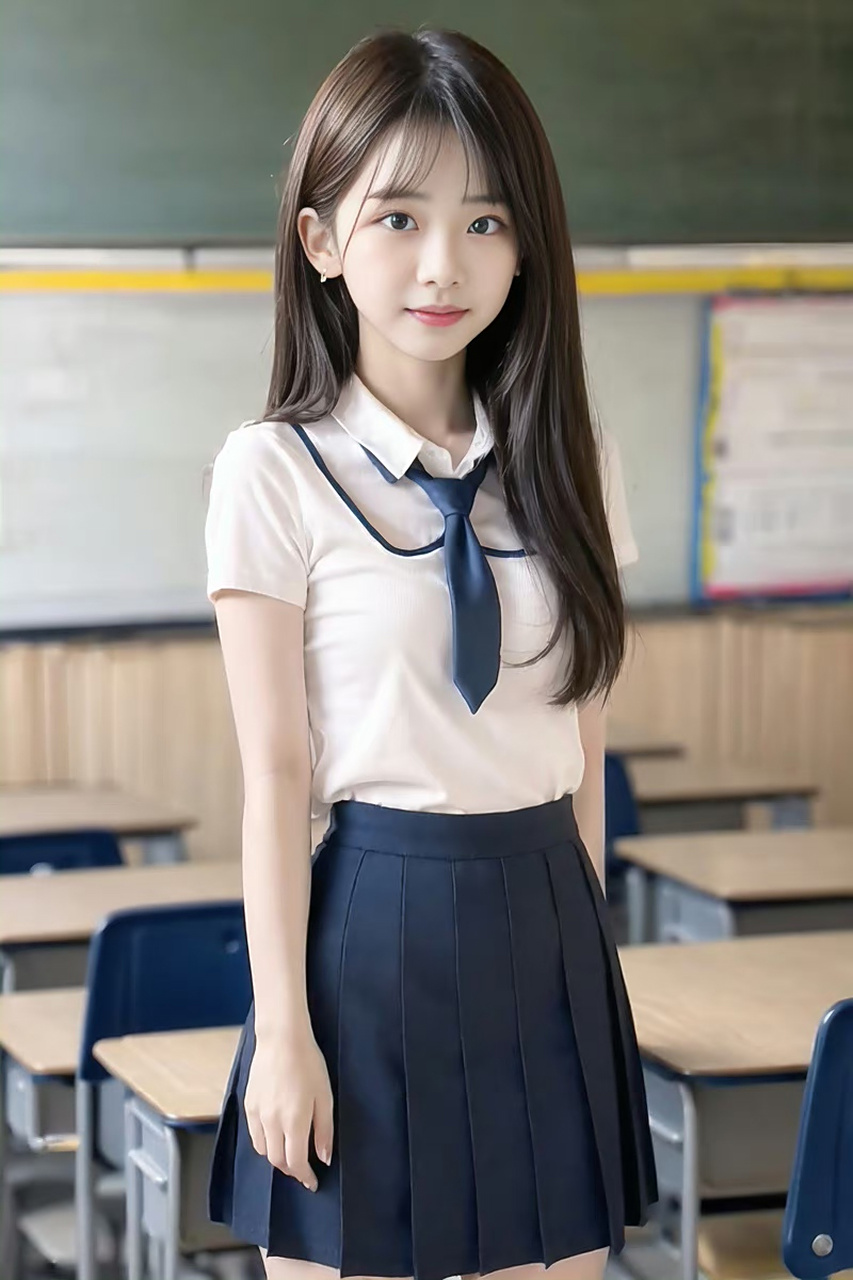 ai绘画# 小巧玲珑的jk学妹,清纯可爱