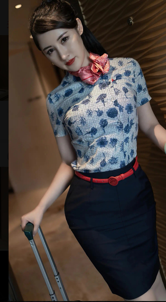 最美空姐#养眼美女