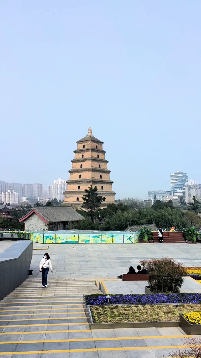 西安大雁塔最佳拍摄点,大悦城观景台