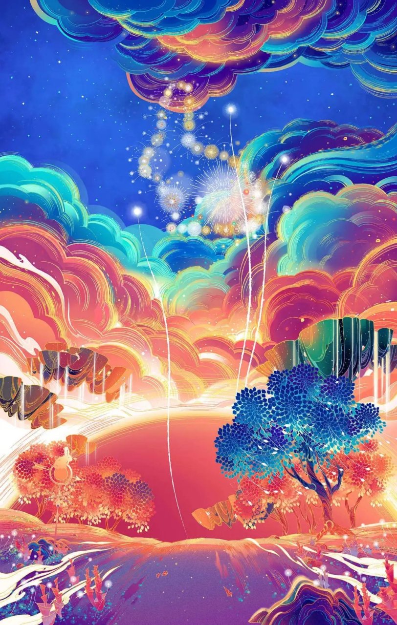 一组韵味十足的古风插画,来自插画师特浓tn.