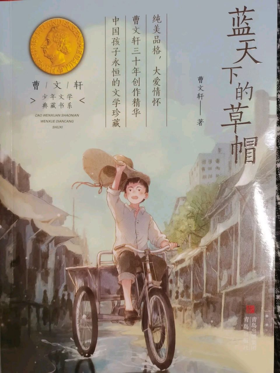 老师让买曹文轩的《蓝天下的草帽》,买来不放心,自己先粗略看一遍