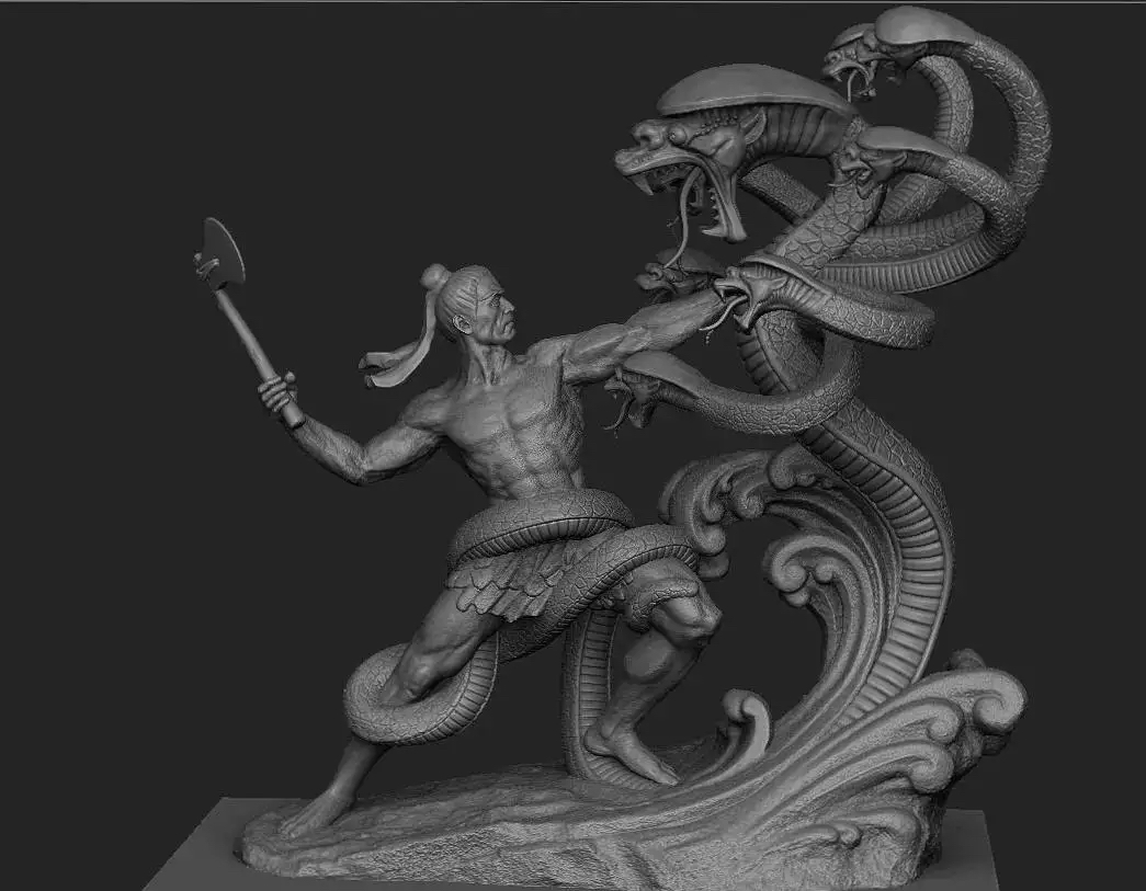 国学《山海经》海外北经——相柳,大禹治水路上的"黑恶势力"