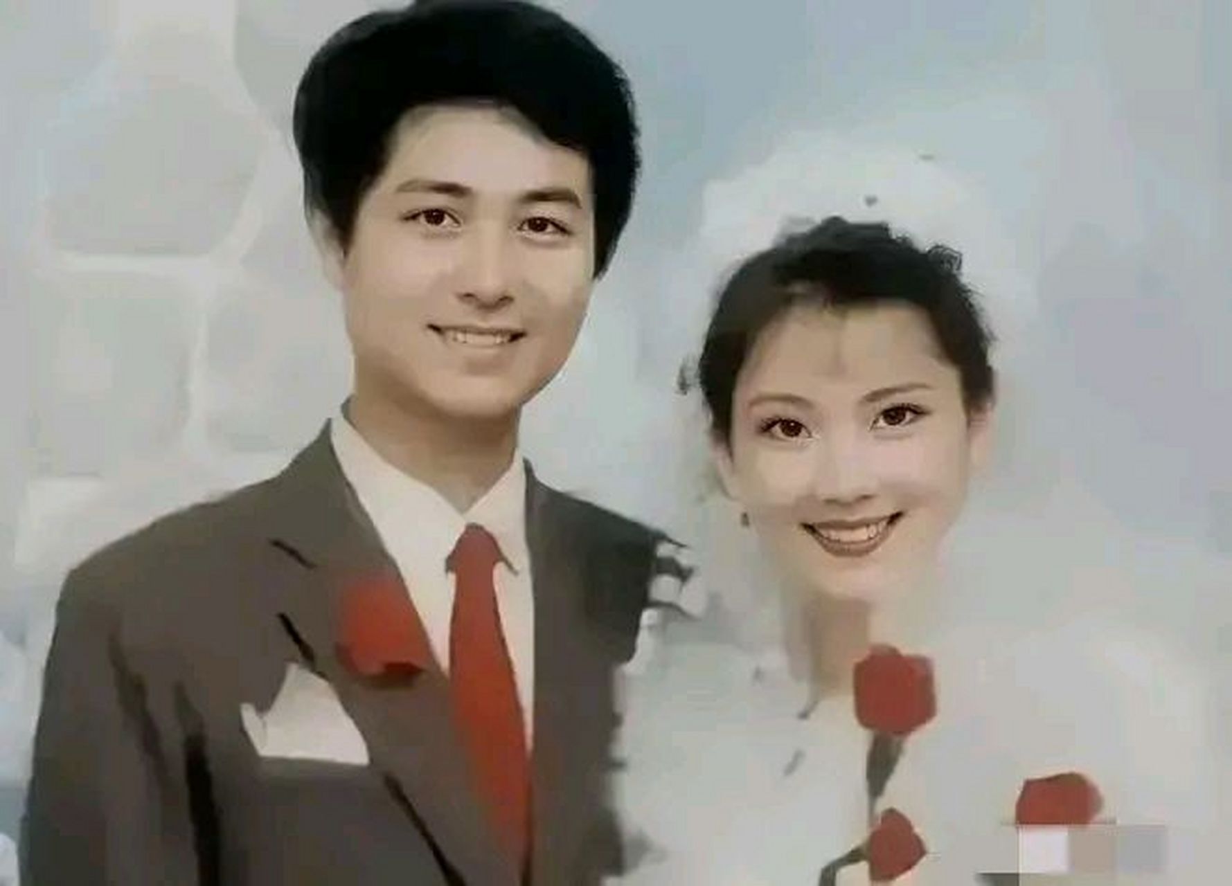 越剧名伶何赛飞和丈夫杨楠结婚照片首次曝光,被班主任老师看上的儿