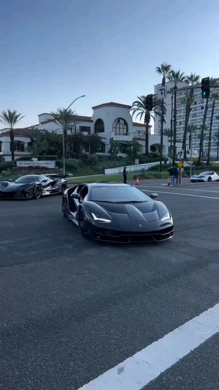 黑武士超跑阿波罗兰博基尼太酷了