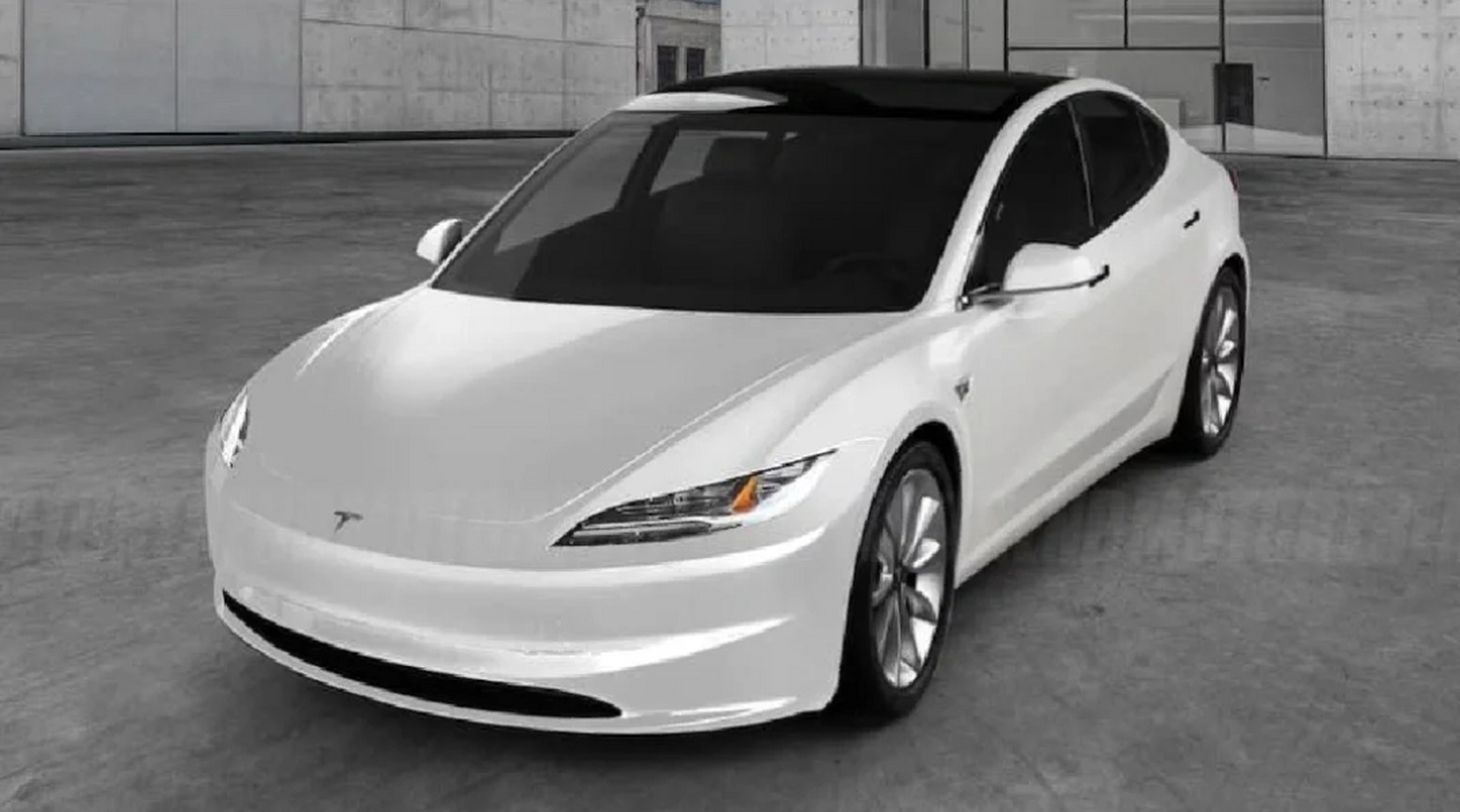 2024款特斯拉model3,也就是改款特斯拉model3高清图来了,已经很接近改