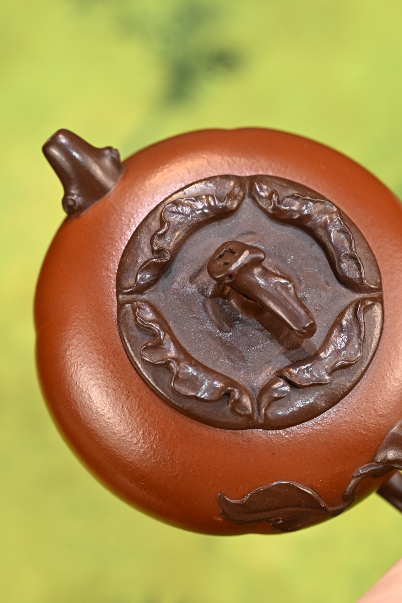 宜兴紫砂壶范志平全手工柿缘原矿清水泥200cc