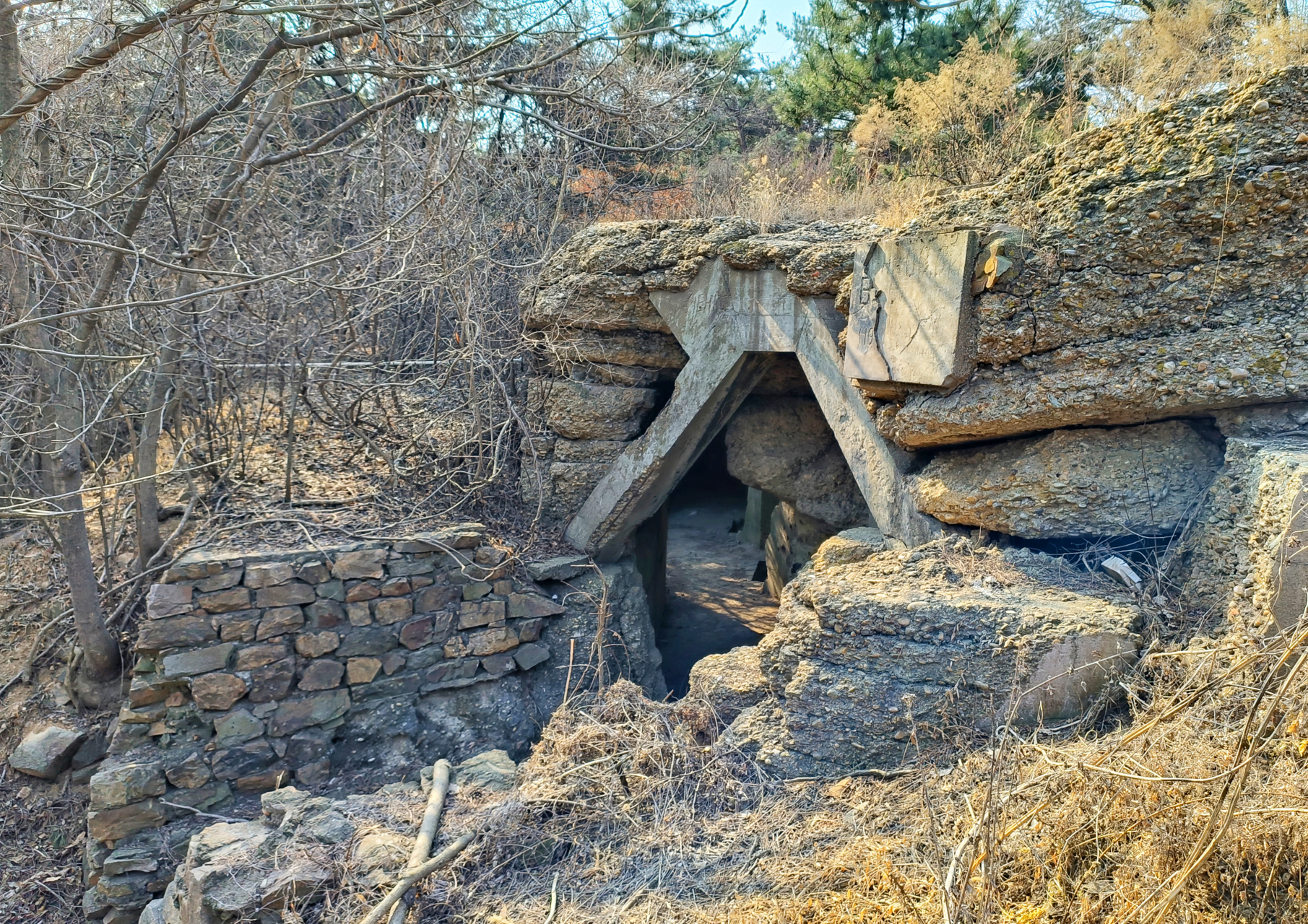 大连旅顺东鸡冠山景区,日俄战争遗迹,我们的壮美山河,却被整的满目