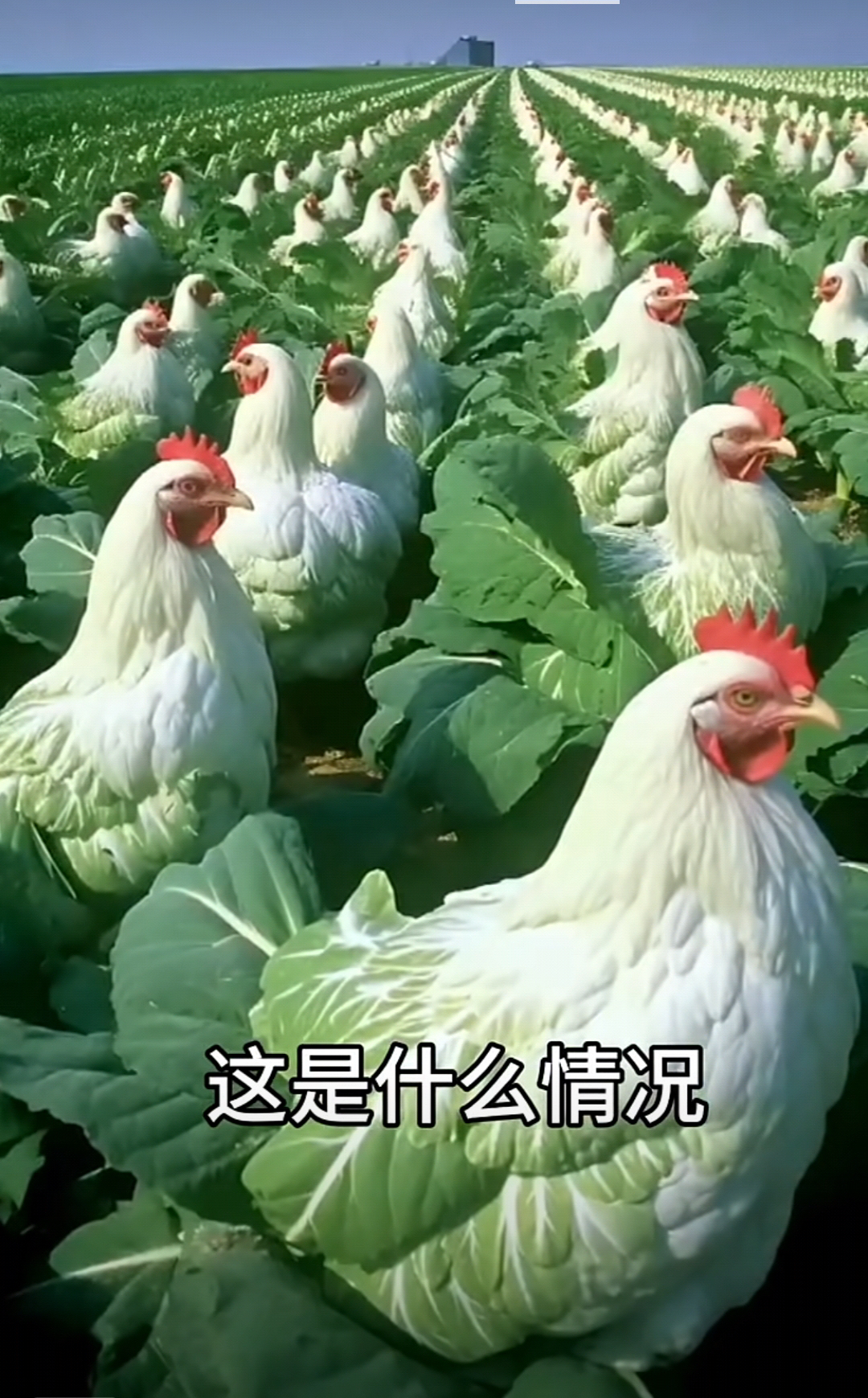 这是传说中的转基因吗?转鸡因大白菜