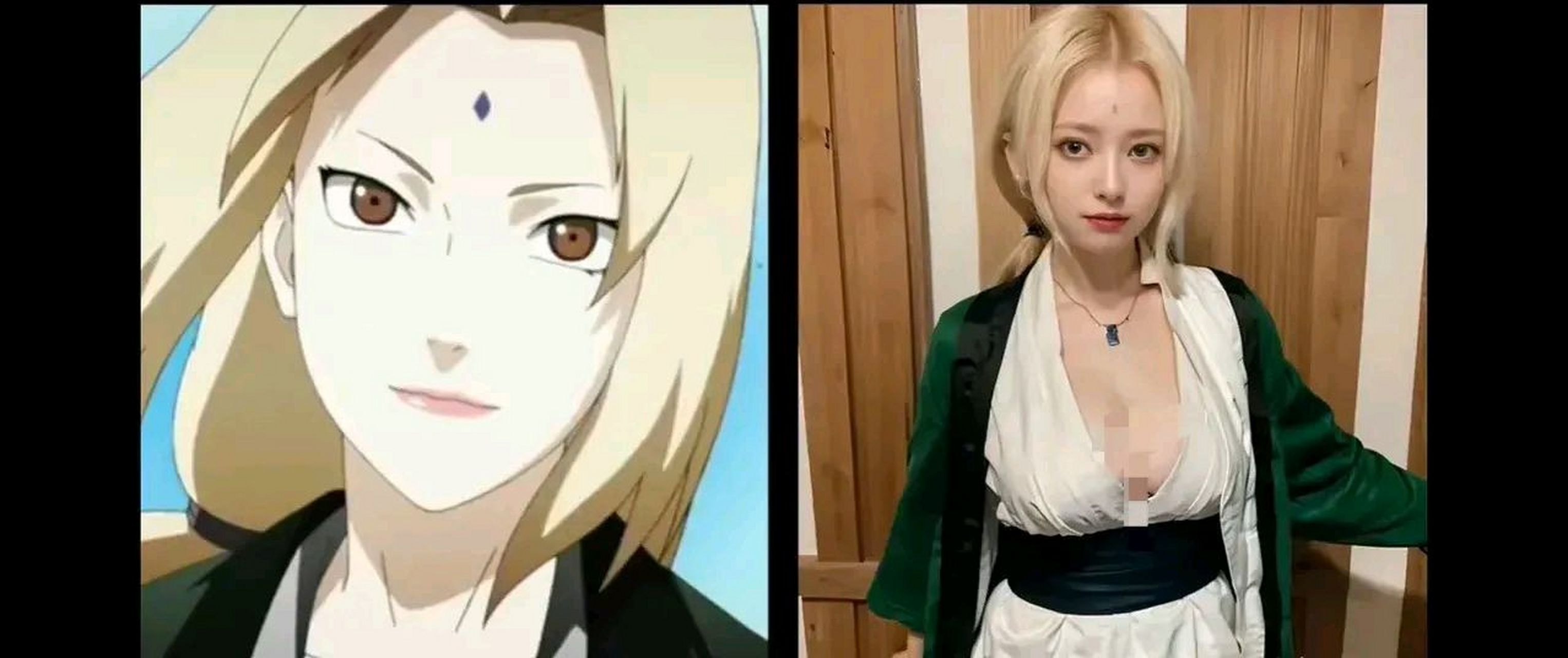 木叶四大美女的极品cos,小樱那个多少有点假#漫画