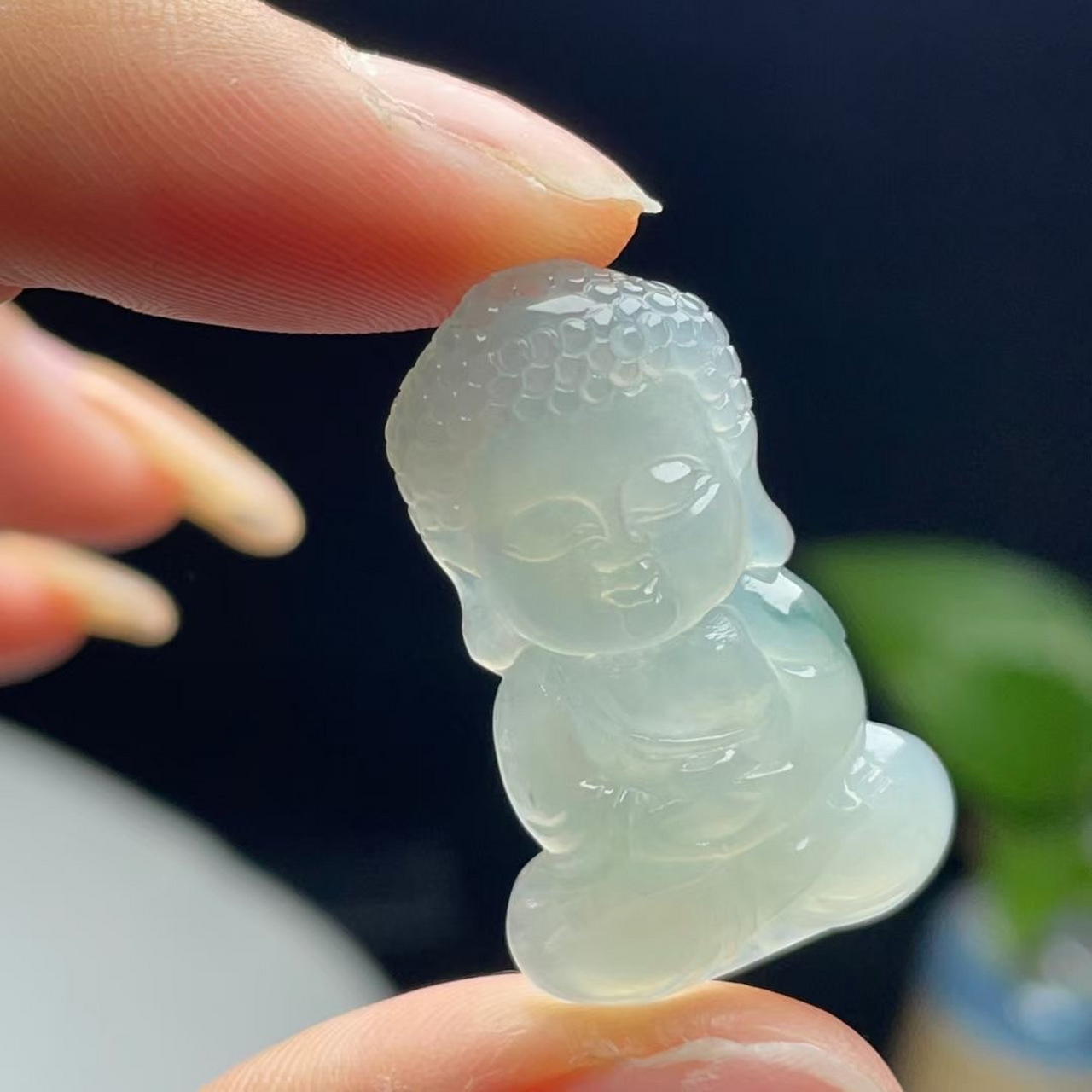 飘花宝宝佛挂件 尺寸29*18 *5  #翡翠# #翡翠挂件# #翡翠珠宝