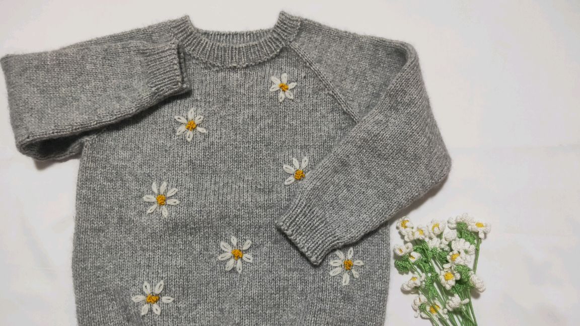 织毛衣～从上往下织挑袖子的方法 袖子减针的方法