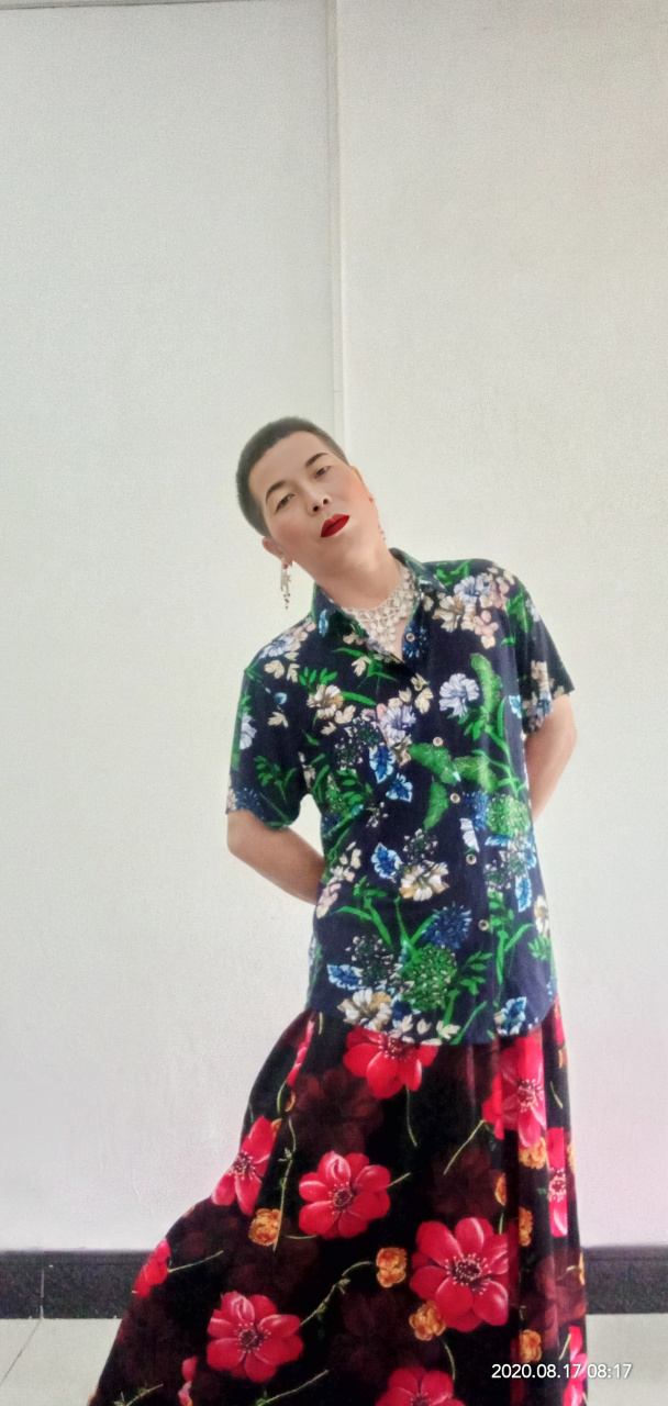 花裙男穿花裙 #花裙男