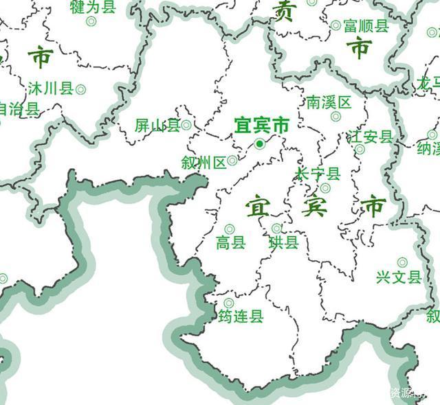 宜宾市县地图全图图片