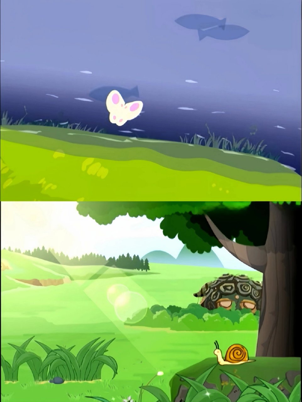 这般静谧祥和的青青草原风光,看了之后,又是羡慕羊村里某只羊的一天.