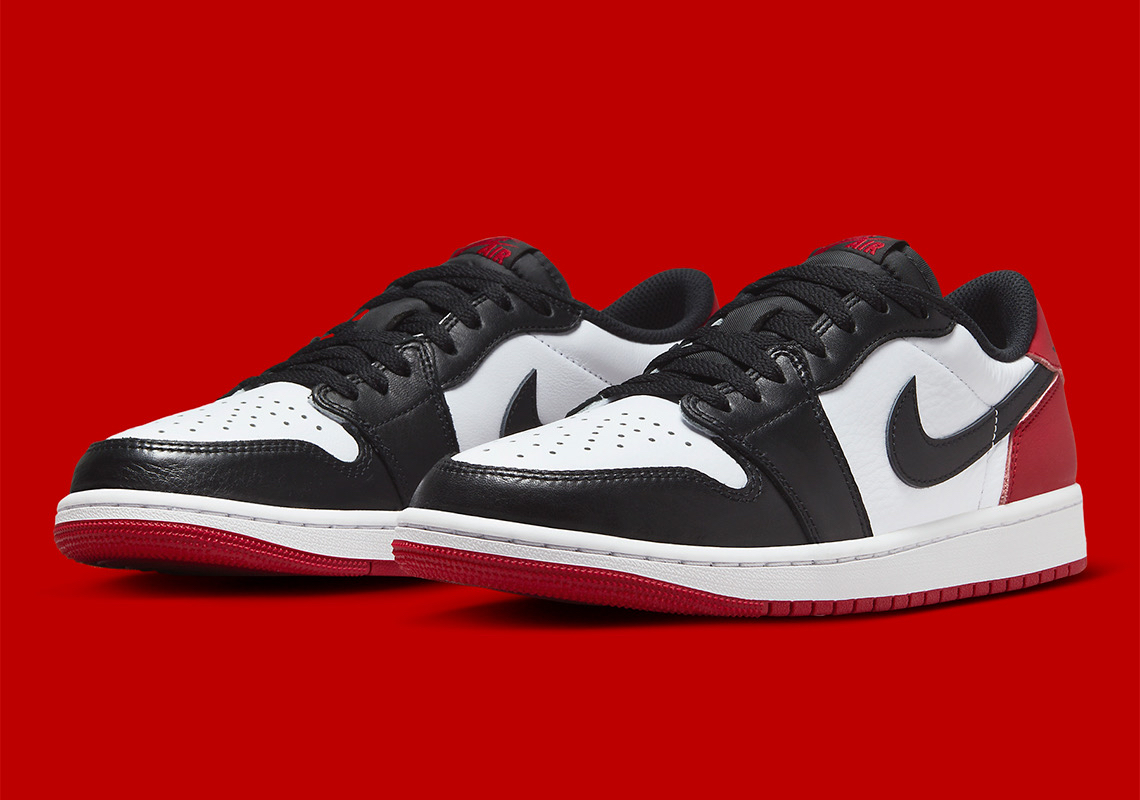 air jordan 1 low og "black toe"亮相