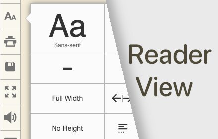 Reader View 一款小清晰的阅读模式插件
