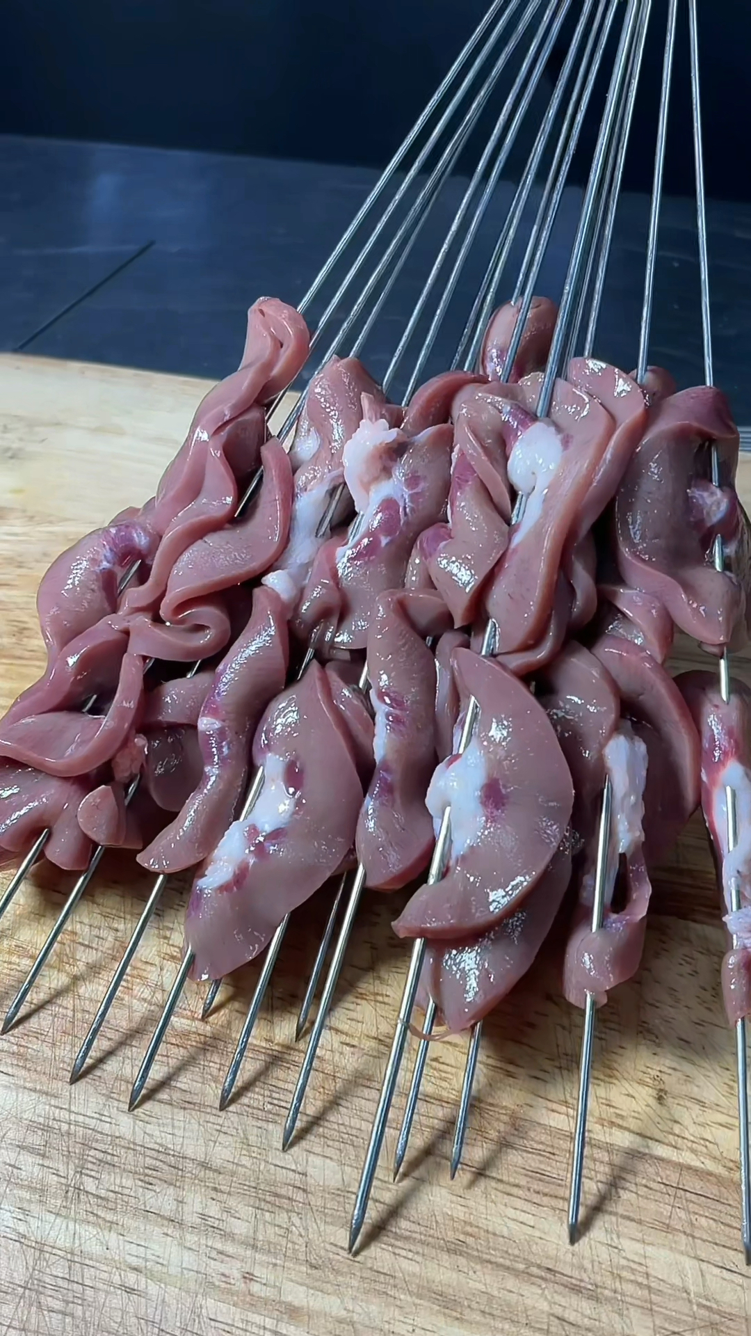 烧烤教程猪腰子