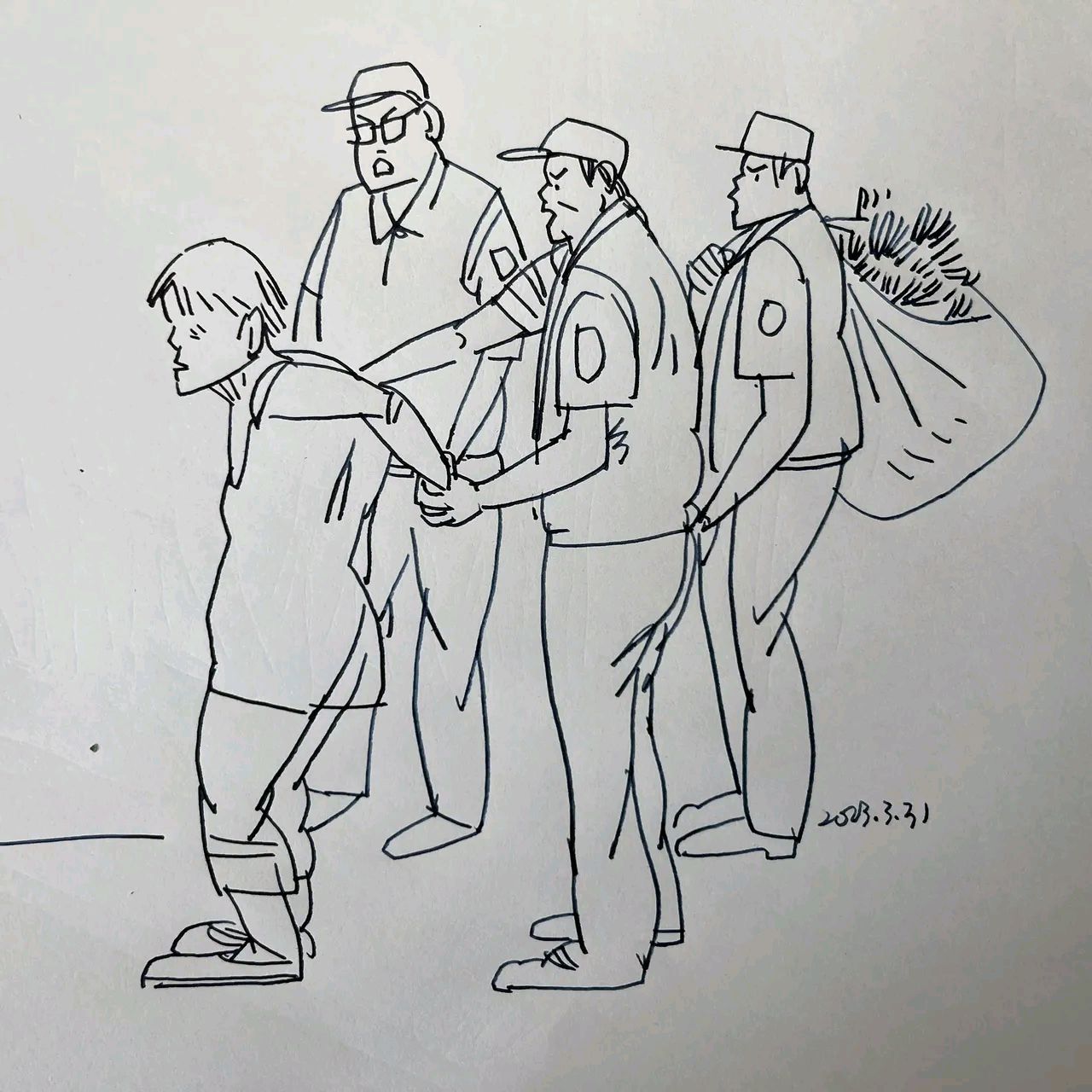 弱势群体在奔命, 影响市容罪不轻, 但凡老人衣食丰, 谁会大街度秋冬.