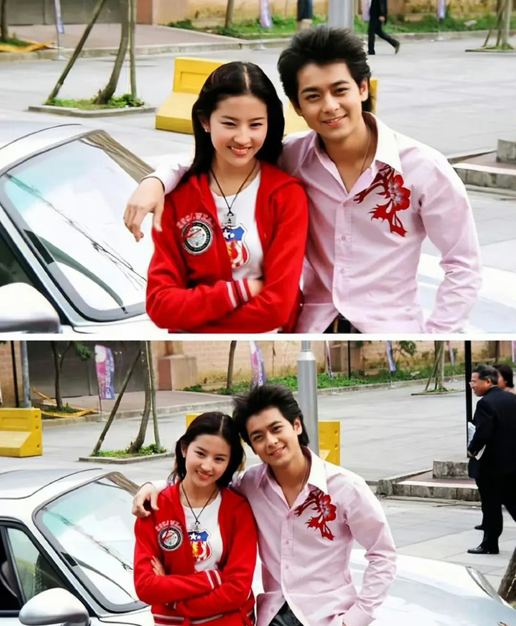 林志颖,刘亦菲早期合照,美女帅哥很养眼,看起来好般配啊,喜欢他们的