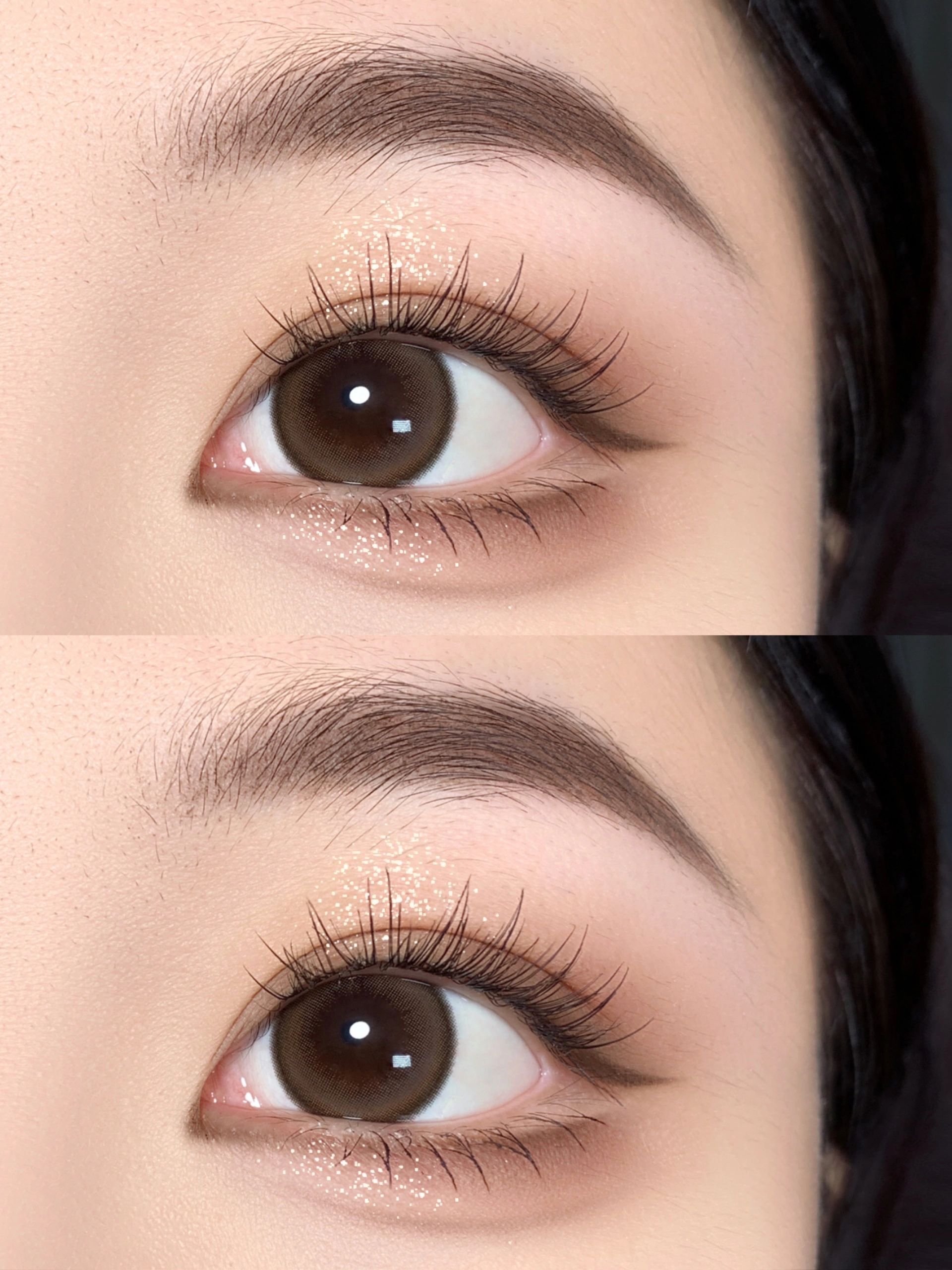 奶茶色日常小烟熏眼妆无辜狗狗眼画法!