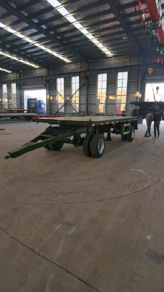 20英尺集装箱全挂车61米移动方舱运输车解放牵引拖车