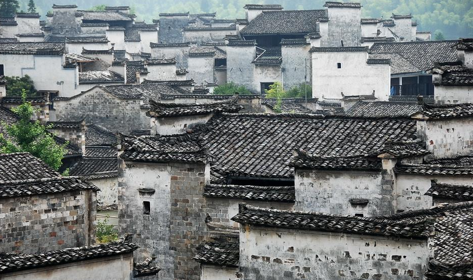 安徽黟县的特色古村落图片