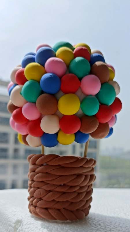 定格动画:制作超轻黏土热气球,让快乐飞起来-度小视