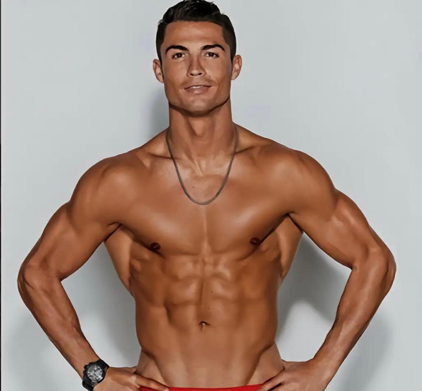 猛男c罗完美身材腹肌#我的健身日常