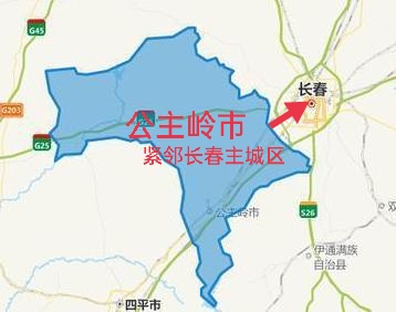 吉林省四平地区地图图片