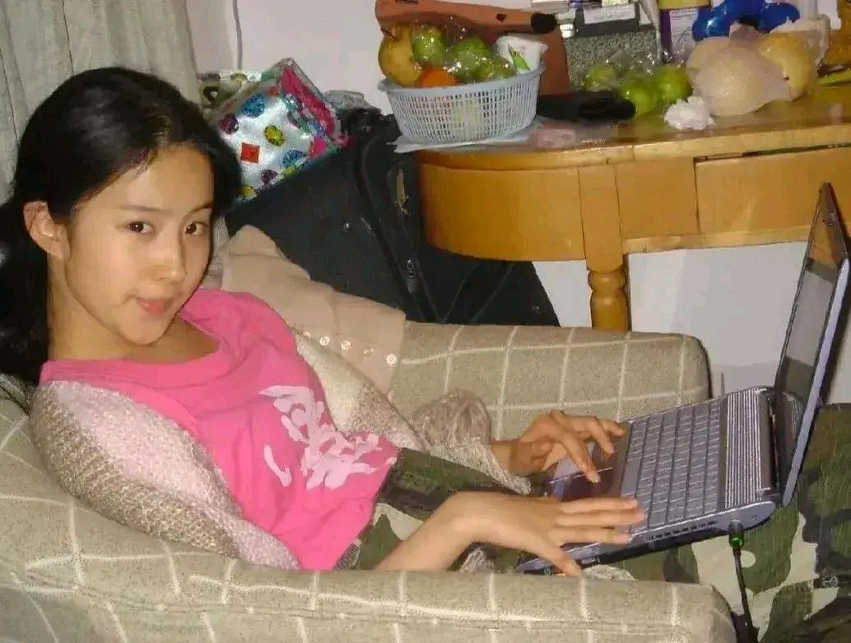 上世纪90年代,她就玩这么好的电脑了.