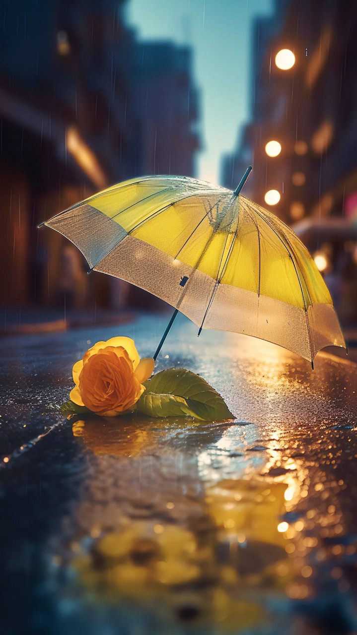 浪漫的从来不是下雨天,而是下雨天送给你伞的人,在雨中和你一起淋雨的