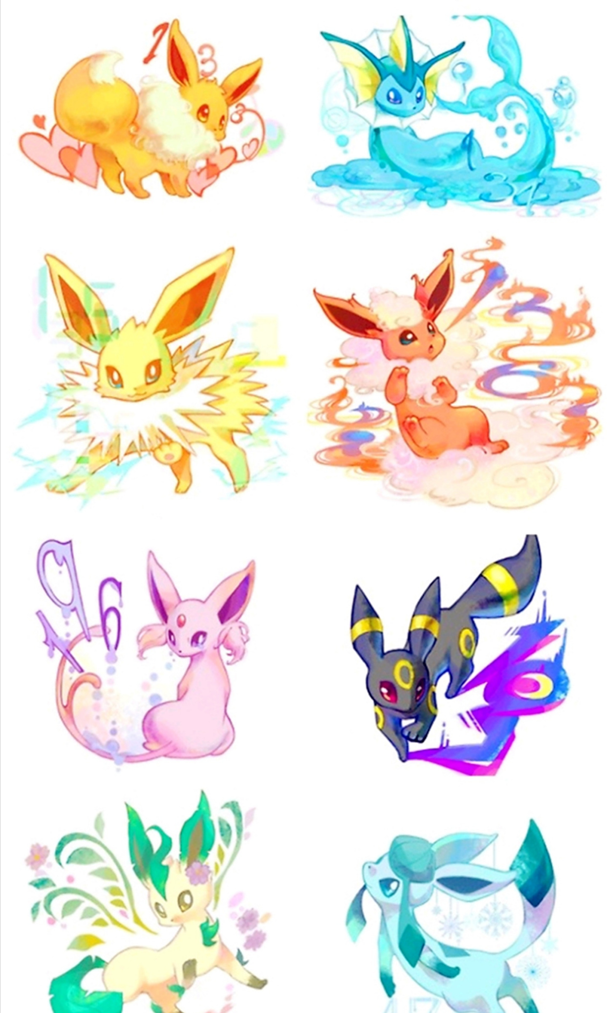 口袋妖怪漆黑的魅影伊布的七种形态如何进化?