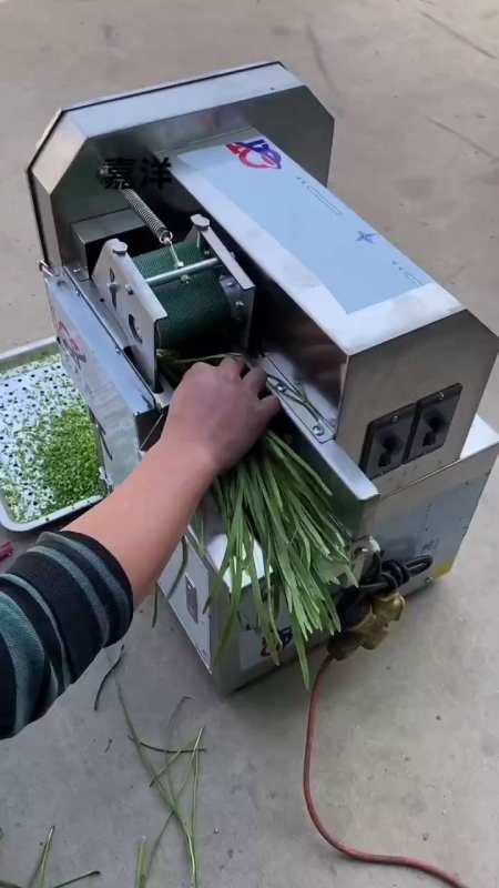 洲恒切菜机 切韭菜机 食品机械设备-度小视