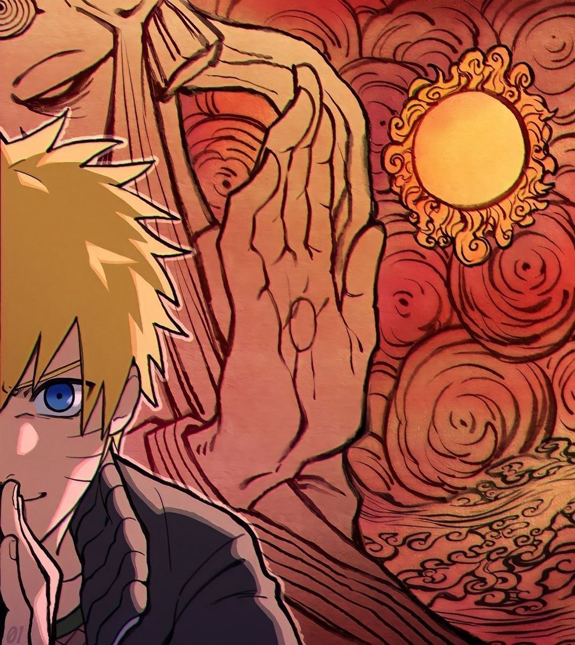 阿修罗与因陀罗,地爆天星!螺旋丸!