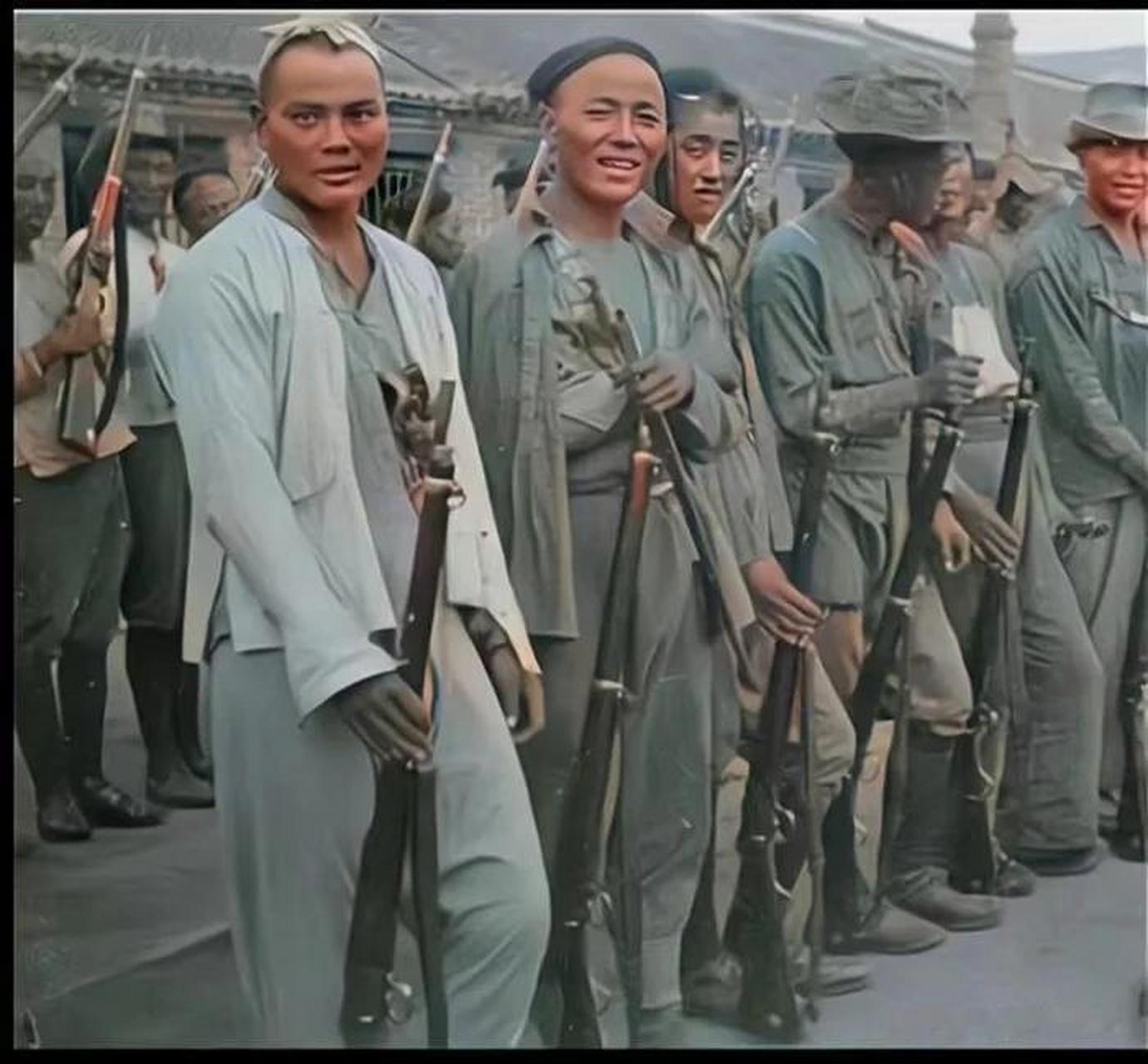 晚清时期,镇压太平天国的华尔洋枪队.#清朝