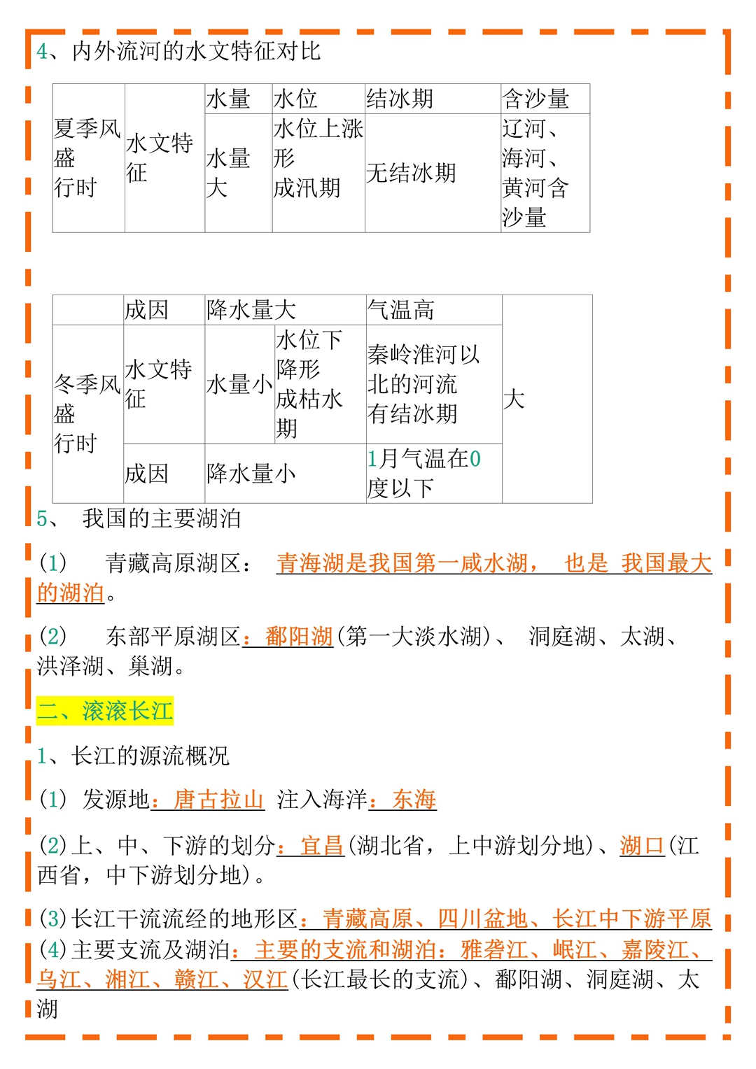 八年级上册地理期末知识点(八年级上册地理期末试卷及答案)
