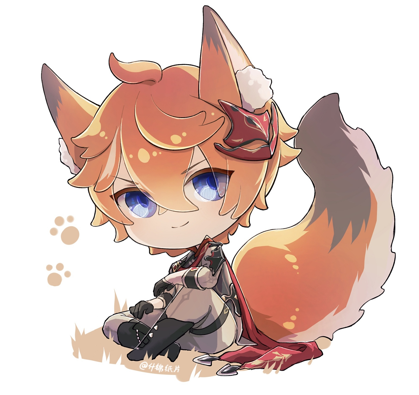 好可爱的小动物. 画师:什锦纸片#二次元