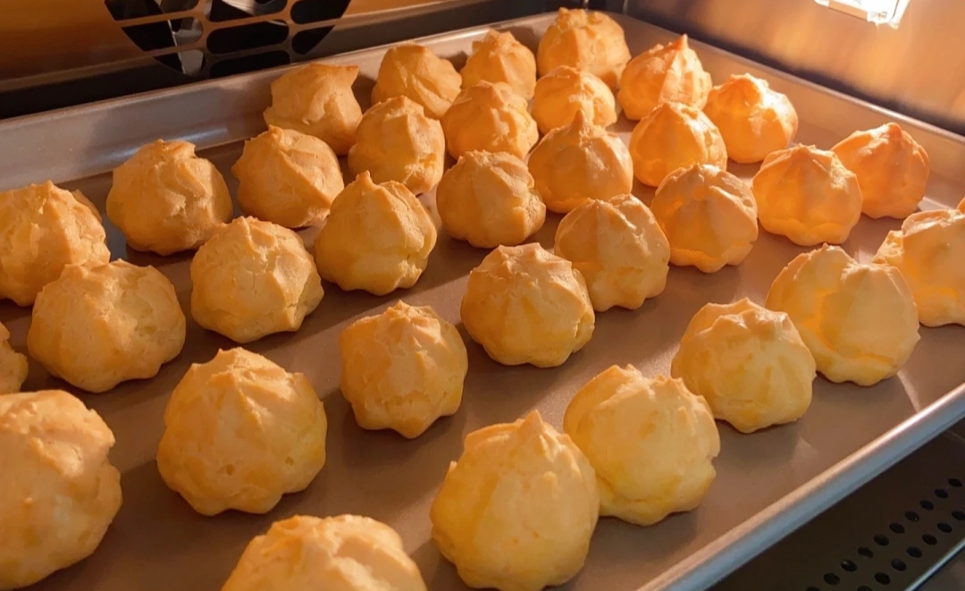 奶油小泡芙,个个空心不塌陷的秘方,零失败!