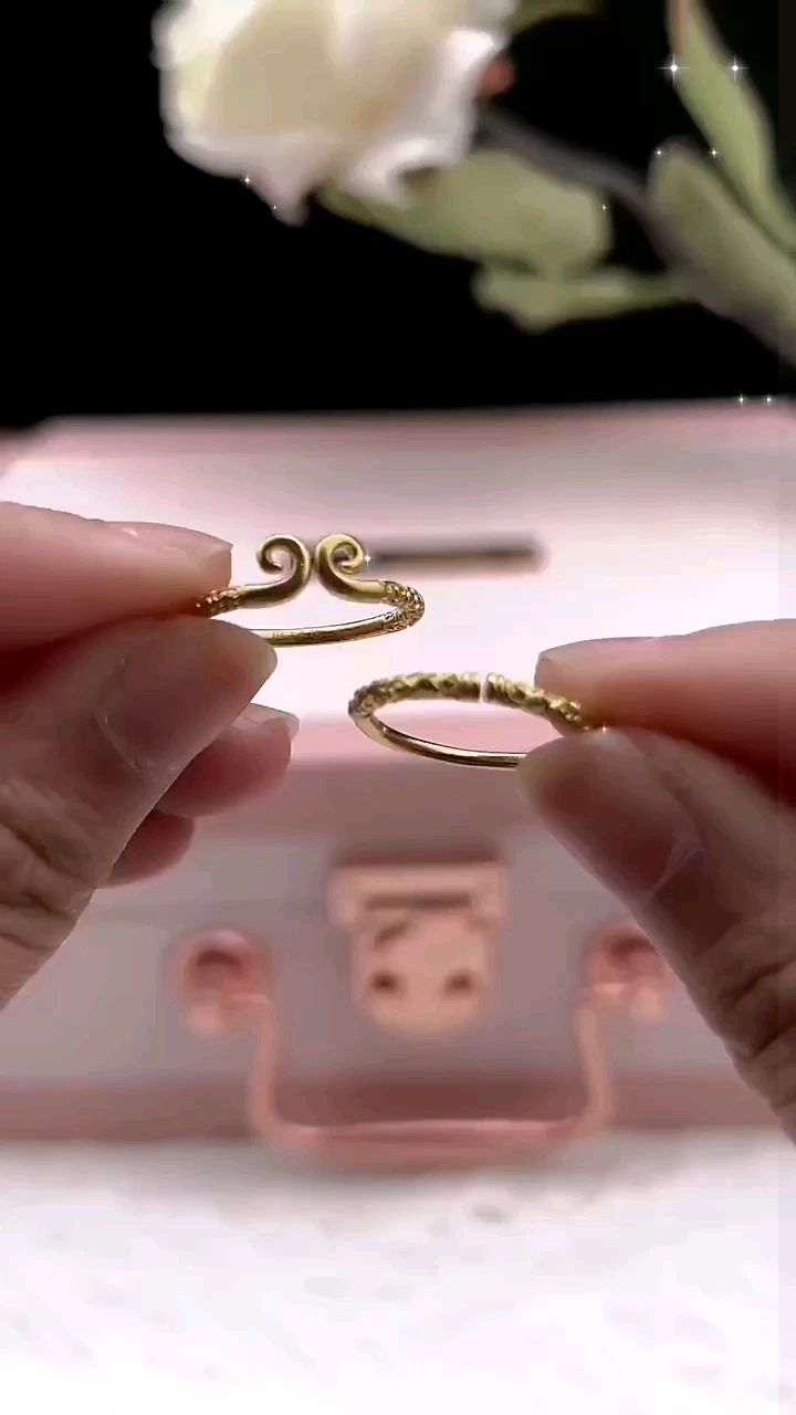 紧箍咒戒指黄金悟空金箍棒古法999足金情侣对戒男女活口结婚 金箍棒
