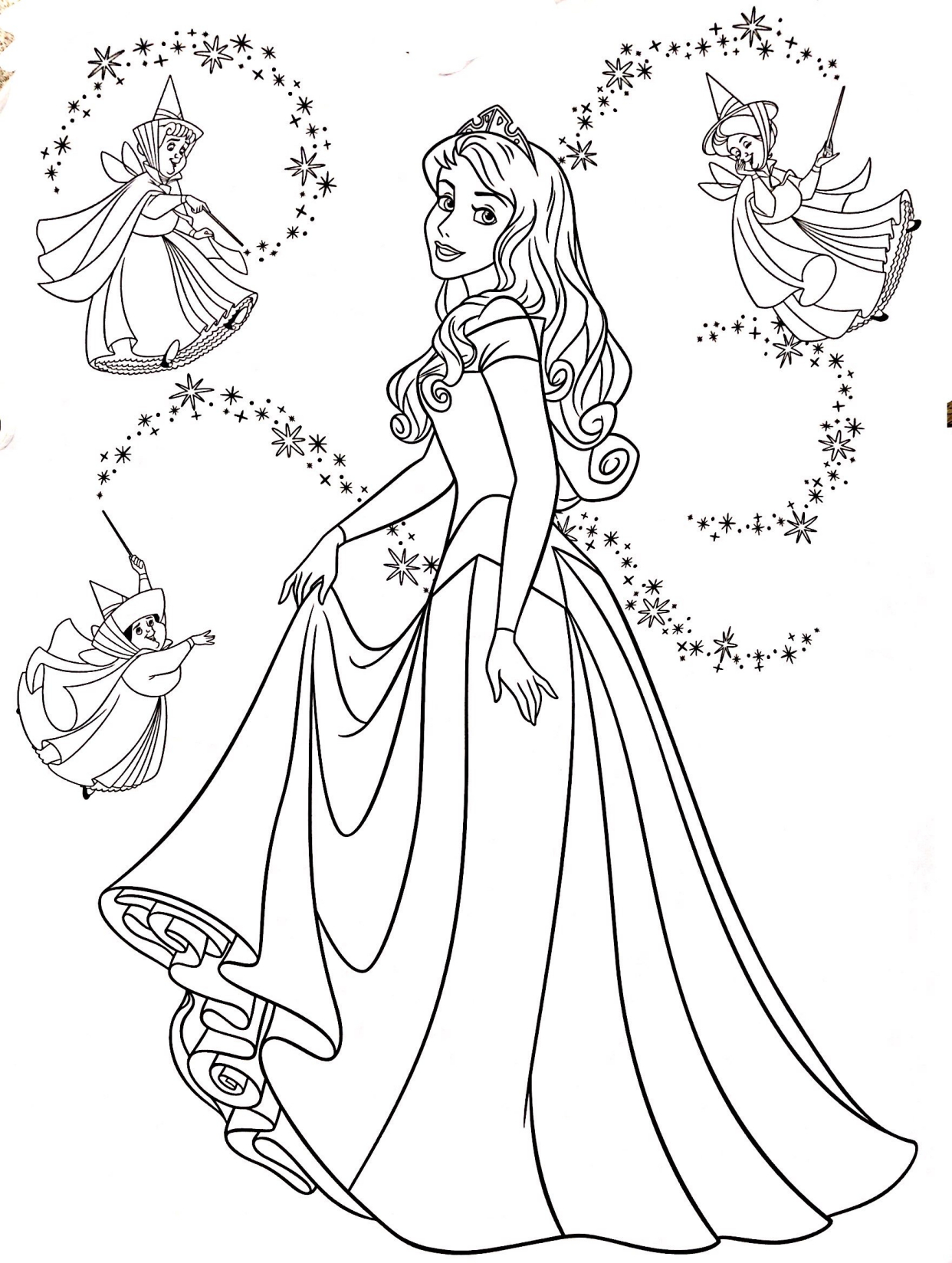 迪士尼公主的画法图片