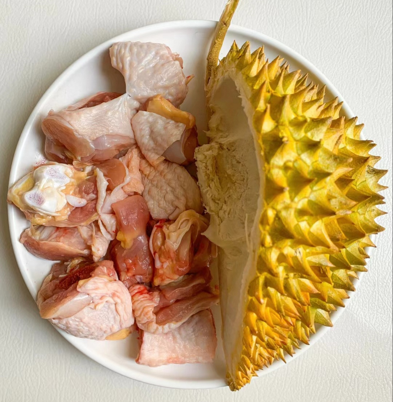 榴莲壳炖鸡汤,清补益气